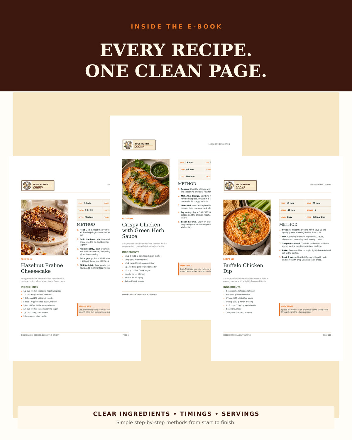 Bugs Bunny Recipe E-book